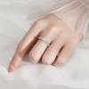 S925 Sterlingsilberring Damen Einzelnotenring Reihenring Simulation Stapelring Zeigefinger Schwanzring Verlobungsring Ehering Geschenk für Freundin