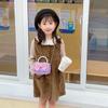 Charming Mini Butterfly Knot Chain Shoulder Bag For Kids With Pearl Handle