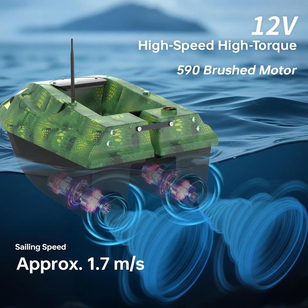סירת RC LOKEEVAN D50E 15600 מיליאמפר/שעה*2 מערכת מיקום כפולה GPS + Beidou