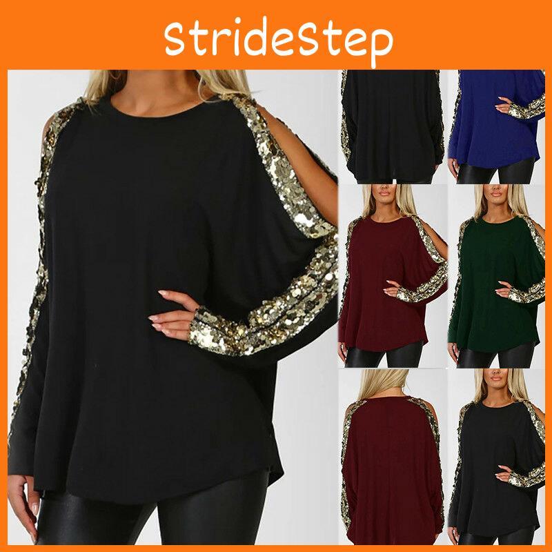 Women Ladies Sweatshirts Loose Blouse Long Sleeve Sequined Casual T-shirts Tops With Premium Quality Comfort And Stylish Versatility
