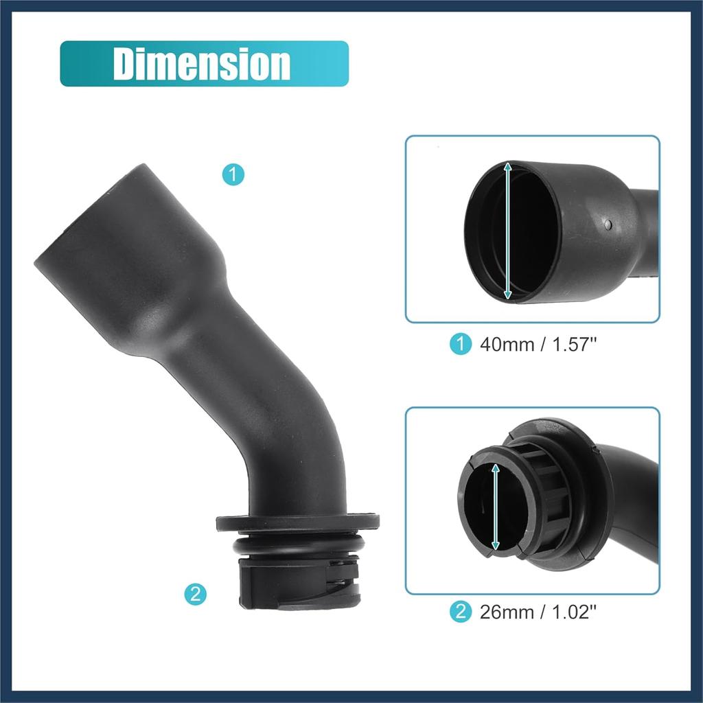 Engine Oil Filler Tube for GMC Yukon XL Sierra 1500 2500 3500 Envoy for Chevrolet Avalanche Silverado 1500 2500 3500 Suburban 1500 2500 for Cadillac