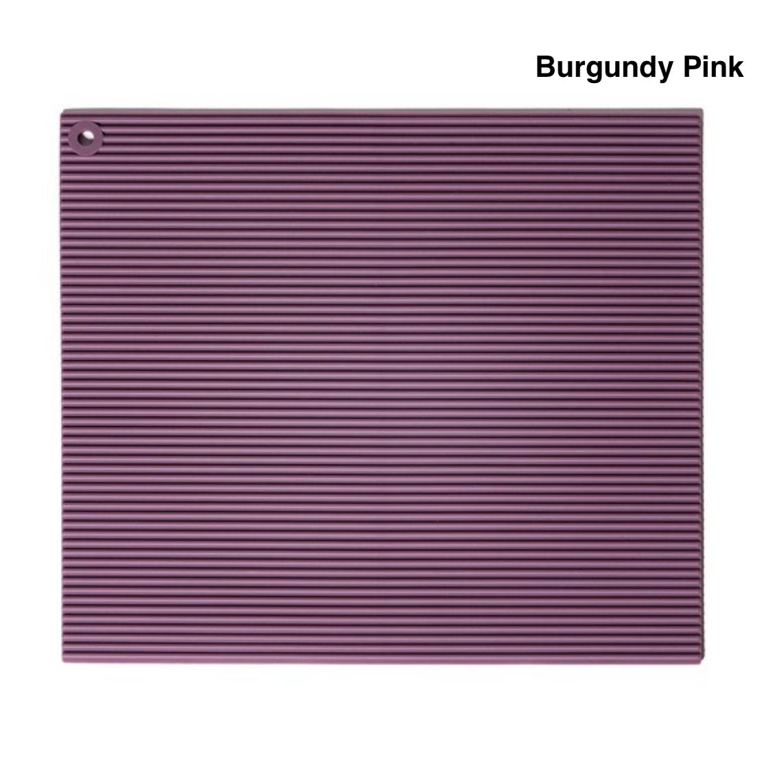 

Силиконовый коврик для приготовления кимбапа – 100% сделано в Корее | Гигиеничный и легко моющийся бордовый/розовый