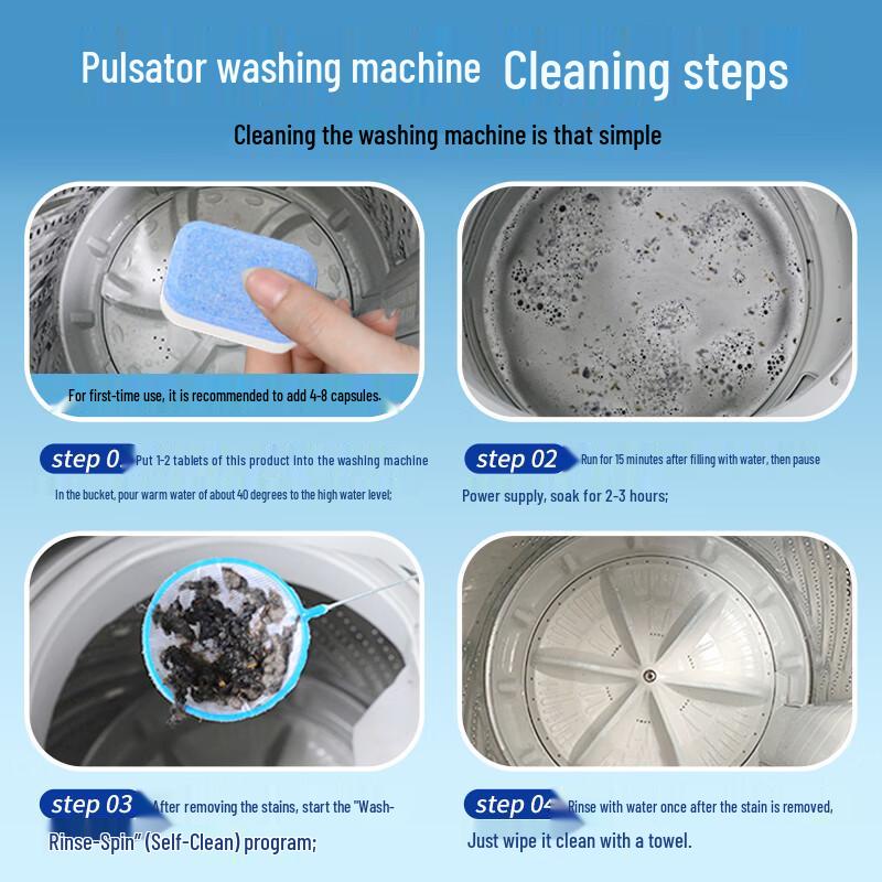 ONEFULL Washing Machine Deep Cleaner Tablets