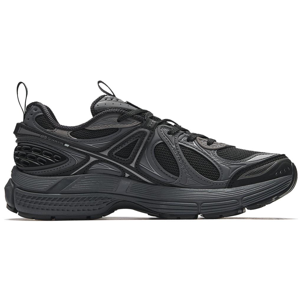 New Anta Anti Slip And Wear Resistant Breathable Low Top Casual Shoes Women's Black Gray 122518803A-1