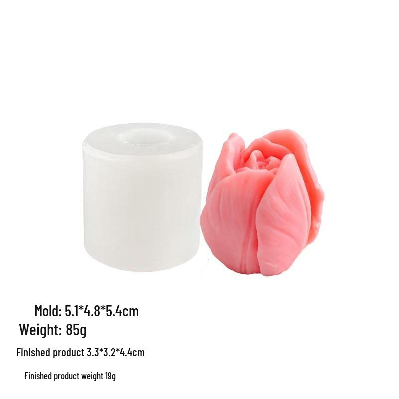 Силиконовая форма  Тюльпан Роза  для помадки, шоколада, украшений для тортов и ароматических свечей
