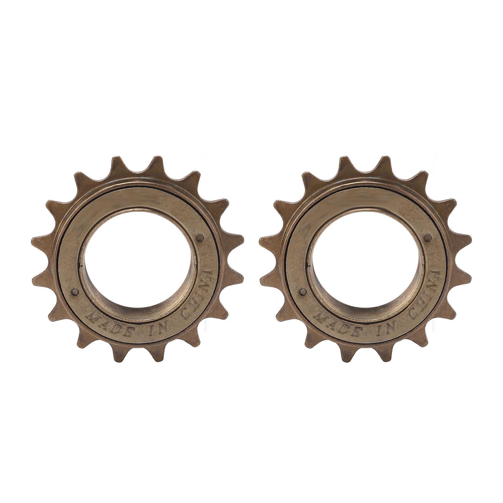 2PCS Bike Single Speed Freewheel Steel 16T Bike Flywheel Sprocket for Electric Bike Folding Bike Accessories