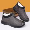 cloth shoes men's cotton shoes winter velvet warm men's shoes soft sole non-slip middle-aged and elderly father