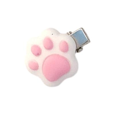 Cute 90s Aesthetic Cat Paw Hairpin for Woman Bangs Ponytail New Year Hair Clip