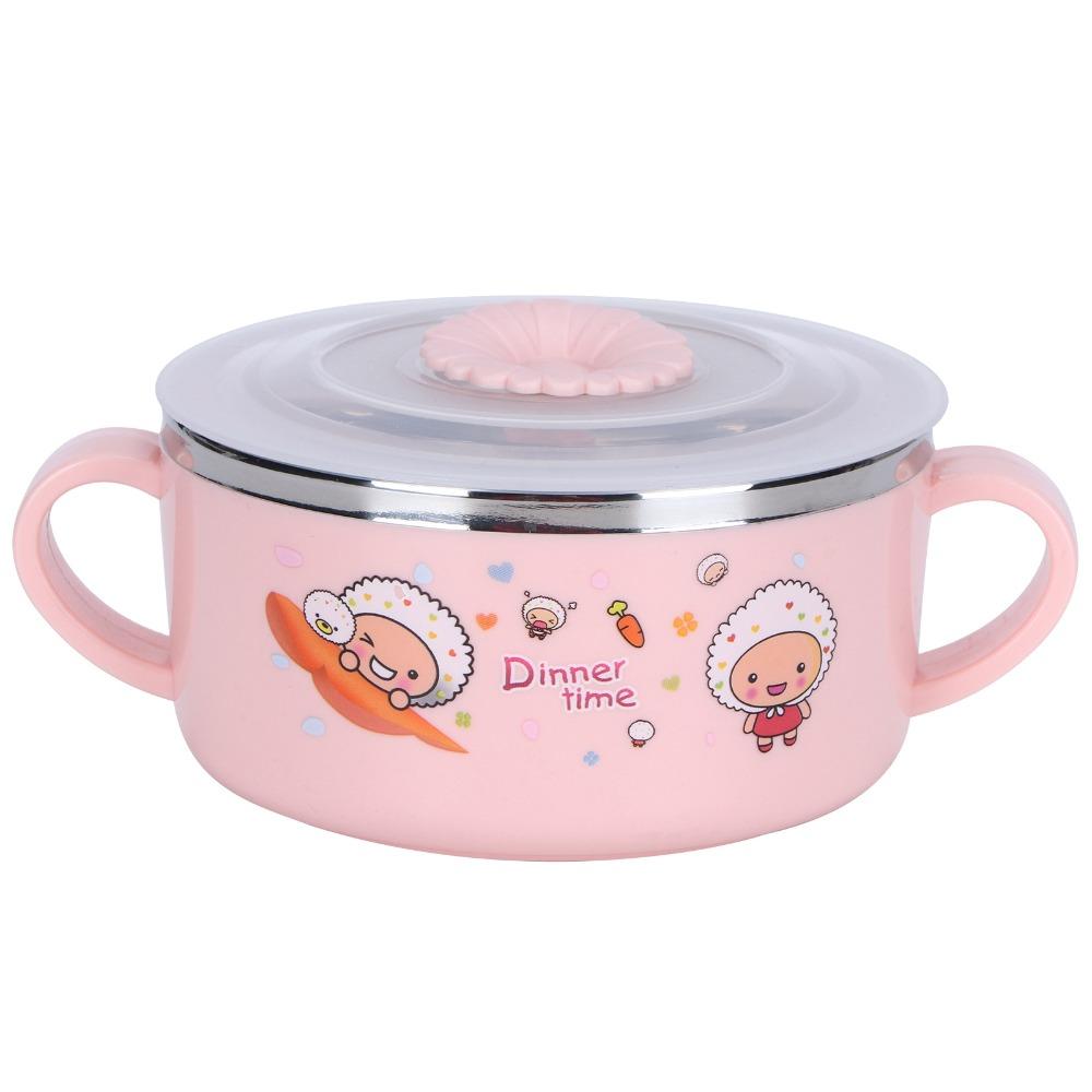 304 Rustless Steel Cartoon Bowl Cartoon Feeding Bowl Easy to Clean Dinner Bowl  Snack Serving