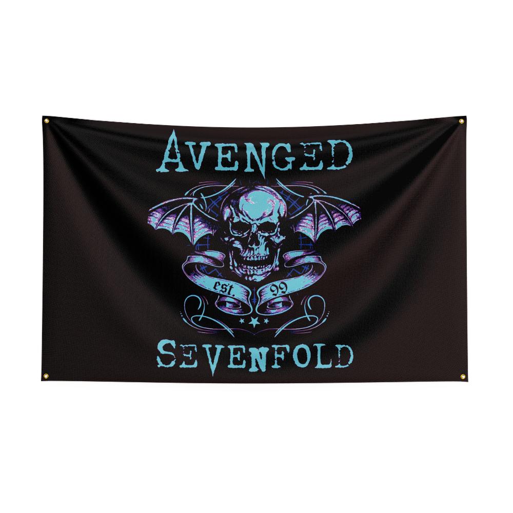 Rock Band Flag Tapestry A-Aven-geds Sevenfolds Aesthetic Background Cloth Wall Art Decor Outdoor Concert Party Banner