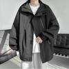 2024 Unisex Waterproof Windbreaker: Black Outdoor Jacket for Autumn & Winter