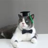 With Tassel Dog Dr. Hat Elastic Dog Degree Hat Puppy Headband Cat Graduation Cap  Photograph