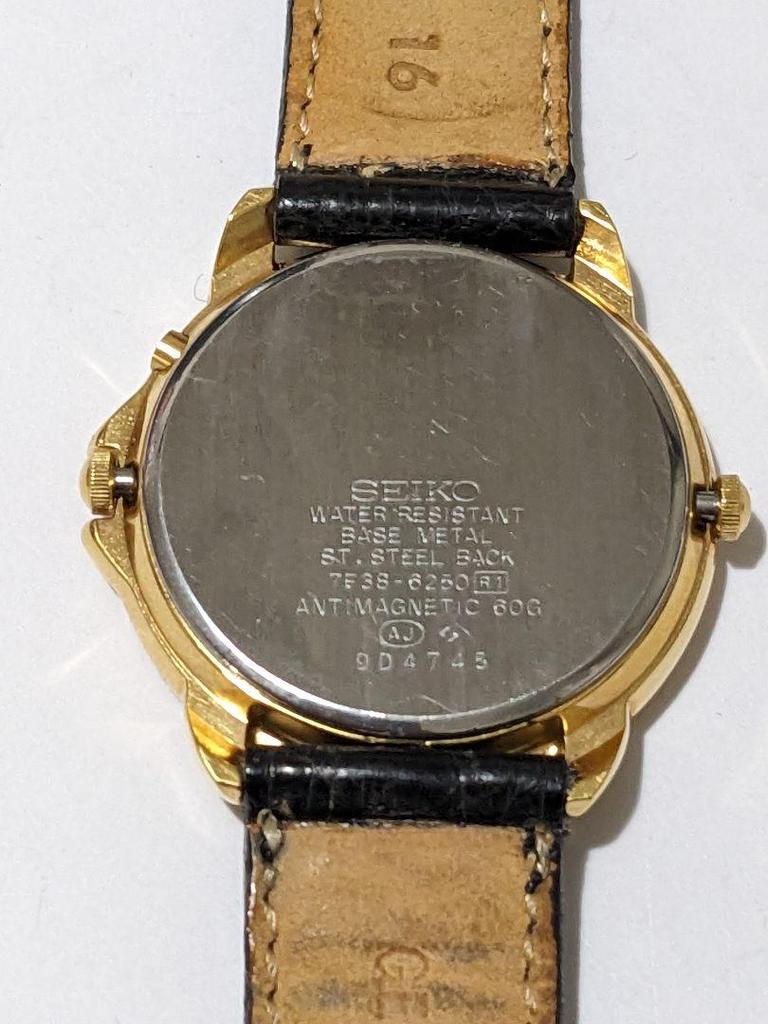 [USED] Seiko Avenue Moon Face 7f38-6250 Battery replaced