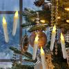 12 Pcs Floating Candles with Wand Remote Magic Hanging Flameless LED Taper Candles