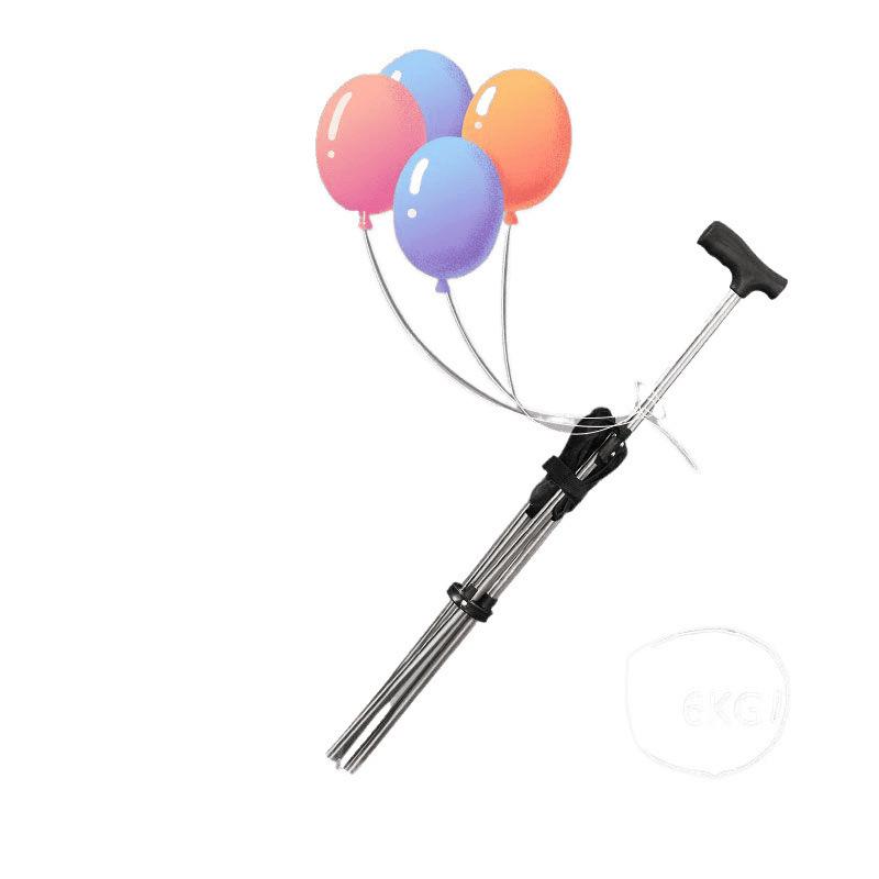 Tragbarer Teleskop-Krückenhocker: Sturzfester, Verdickter, Leichter, Faltbarer Dreieckssitz zum Wandern