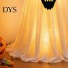 Scary Ghost Figurine for Party Halloween Candy Bowl Stand with Remote Control, Large LED Lighted Cute Holder Front Door Porch Outdoor Indoor