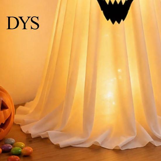 Scary Ghost Figurine for Party Halloween Candy Bowl Stand with Remote Control, Large LED Lighted Cute Holder Front Door Porch Outdoor Indoor