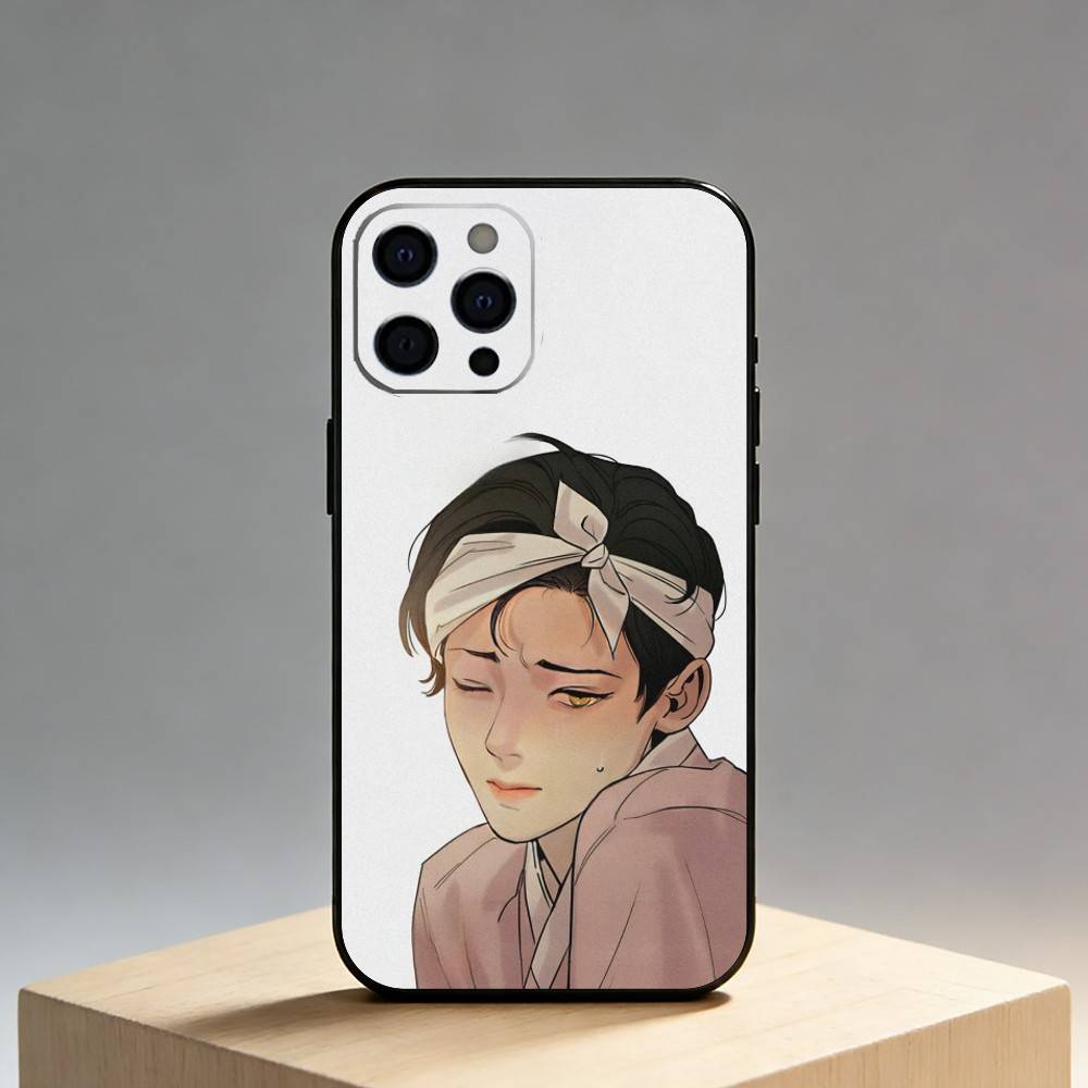 Painter The-w-Nights-Anime Phone Case For iPhone17,16,15,14,13,12 Plus,Max Soft Silicone Black Cover