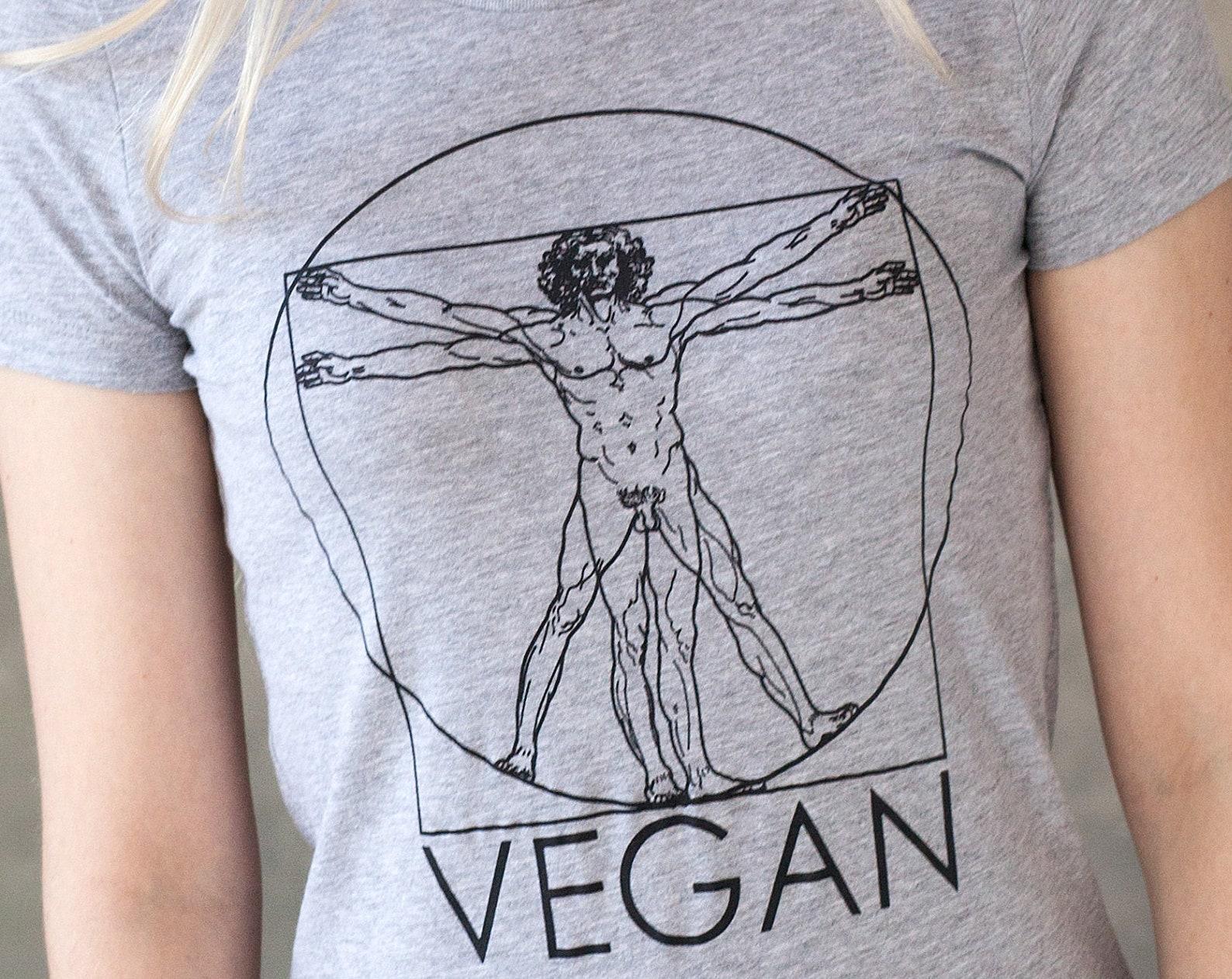 Vegan T-Shirt: Da Vinci Art, Animal Liberation 3XL