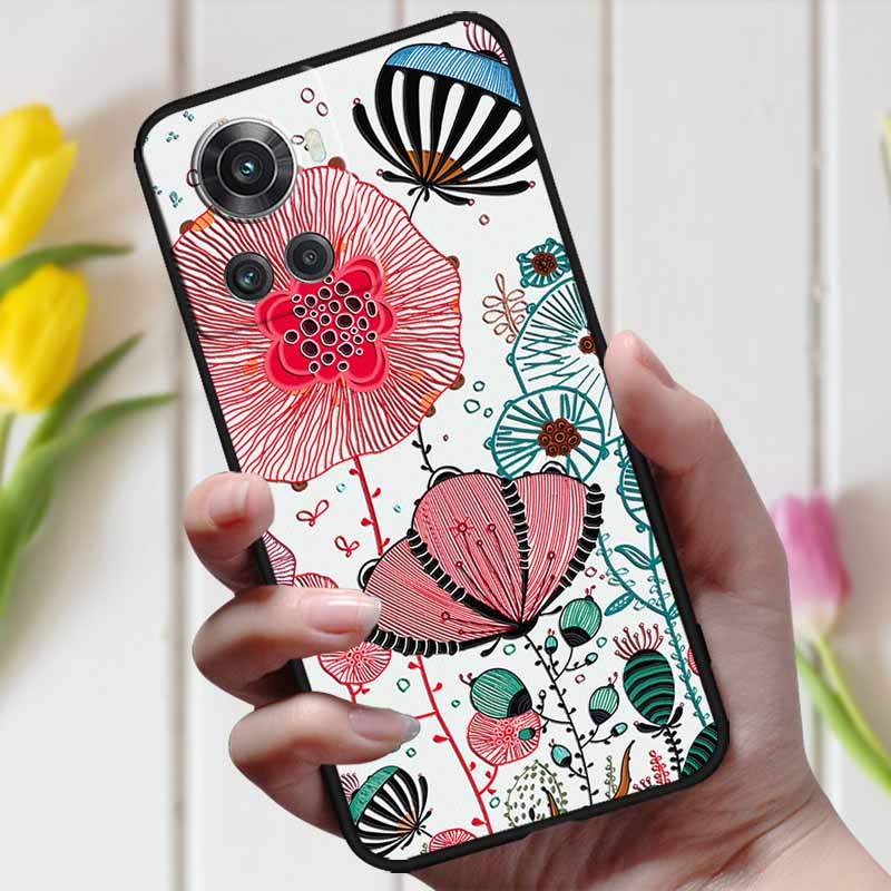 For Oneplus ACE Case Oneplus 10R 5G 3D Relief Cartoon Emboss Silicone Shockproof Cover For Oneplus 10 R Ace Case Coque Bumper