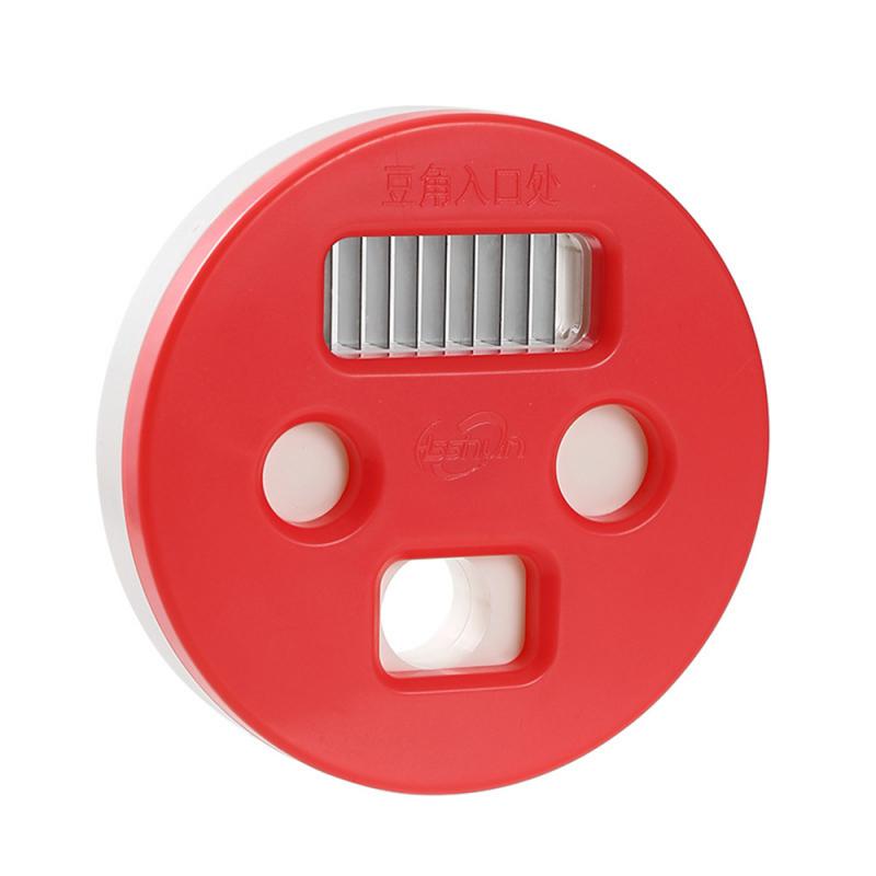 

Remover Бытовая измельчитель для фасоли Артефакт Кухня Нарезанные фрукты Овощи Зеленая фасоль Кухонные гаджеты Измельчитель для фасоли Многофункциональный красный