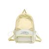 Schoolbag New Pain Bag Backpack Female Cute Large Capacity Middle and High School Students Transparent Schoolbag Girl Nylon Backpack