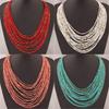 Bohemia Beaded Multilayer Necklace With Handcrafted Resin Materials For Fashionistas