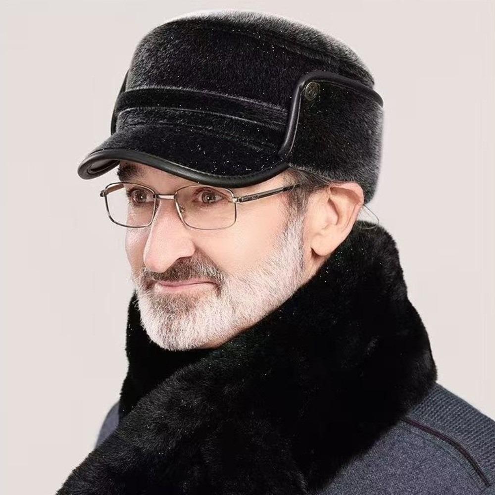 Warm Pullover Cap with Ear Flap Ear Protection Hat New Earmuffs Hat  Outdoor Sports