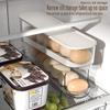 Auto Rolling Fridge Egg Container Space Saving Eggs Dispenser for Refrigerator Storager Automatic Scrolling Egg Rack Holder for Kitchen