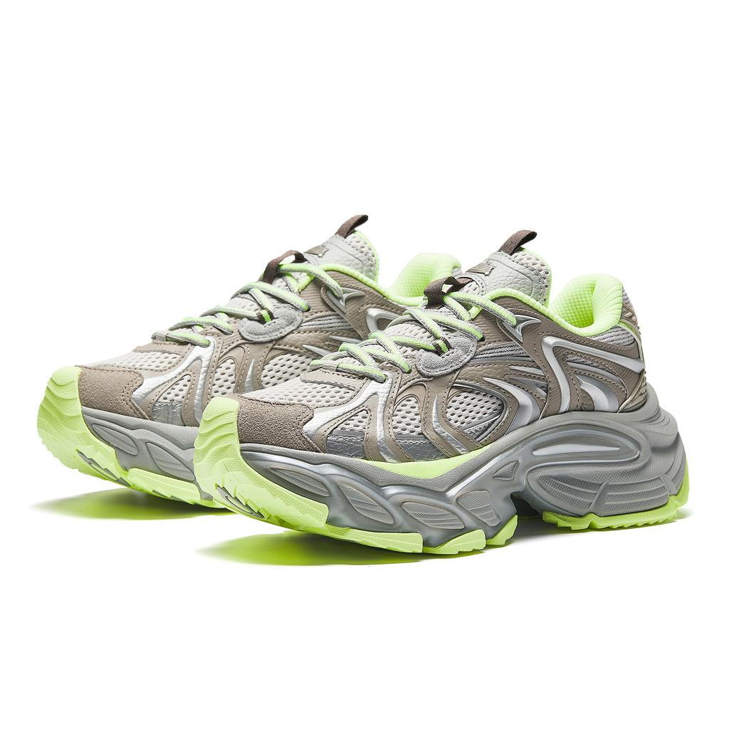 Anta Star Moon 3 Sports Casual Comfortable Non-Slip Wear-Resistant Low-Top Dad Shoes Women sneaker Gray Brown Green 922518891-3