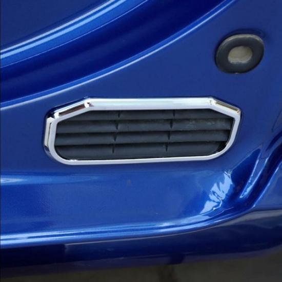 For - Dodge RAM 1500 Chrome Inner Rear Door Air Exhaust Vent Frame Trim