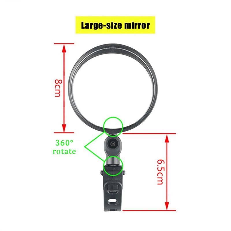 

Велосипедное зеркало заднего вида Широкоугольное выпуклое зеркало Велосипедное зеркало заднего вида Горный велосипед Зеркало заднего вида Электрический велосипед заднего вида Mi