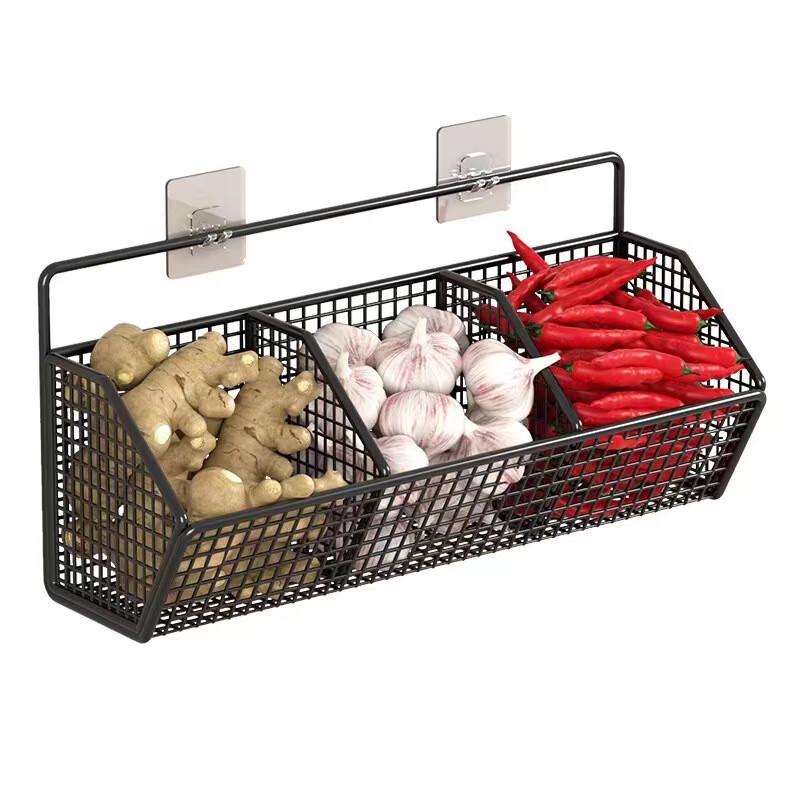 MDNG Punch-Free Wall-Mounted Kitchen Storage Basket