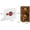 CRESYMME Miniature Dollhouse Book Nook Kit Wooden DIY 3D Craft Hobby