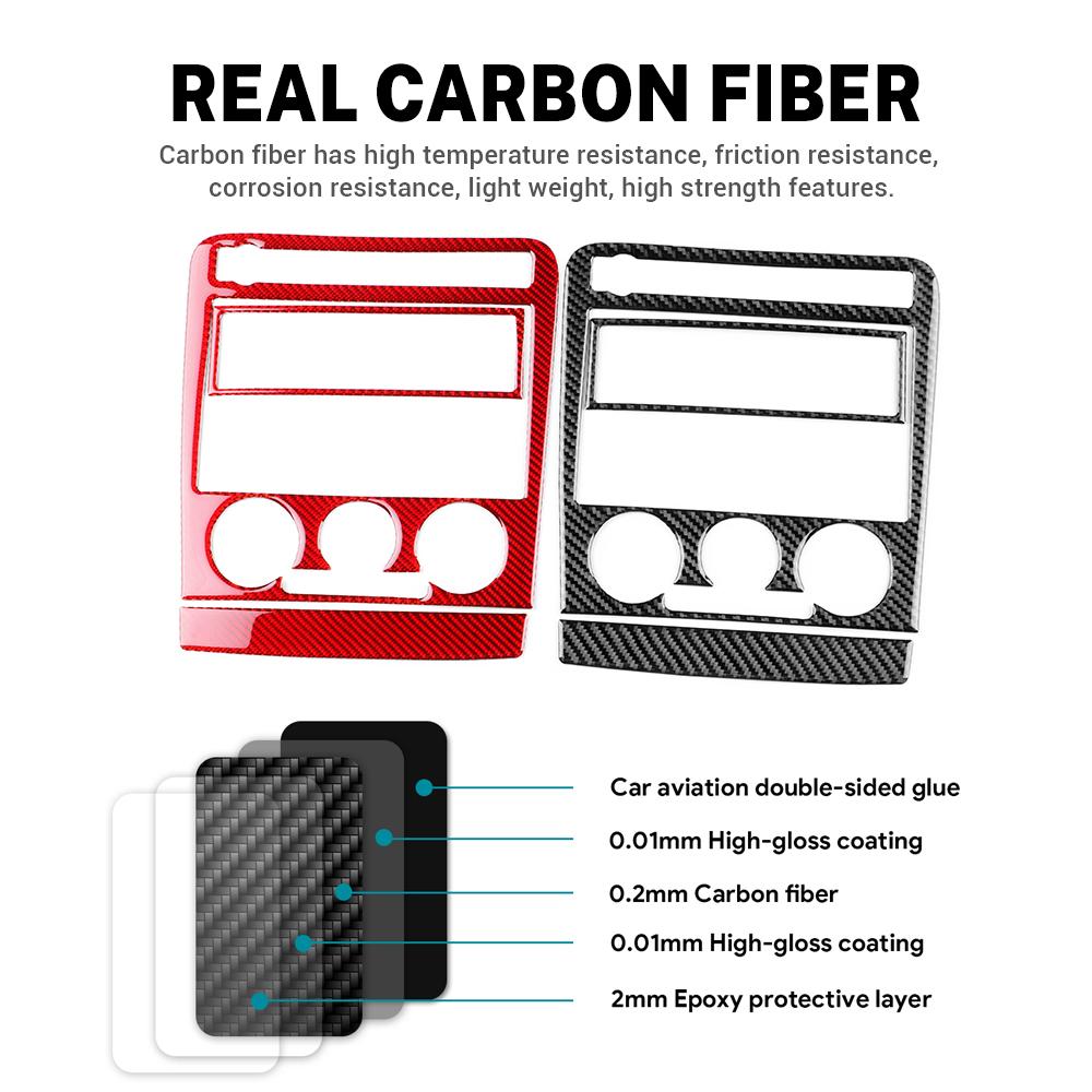 Real Soft Carbon Fiber Sticker For Seat Ibiza 6l 2003 2004 2005 2006 2007 2008 LHD RHD Car Central Control AC Panel Accessories