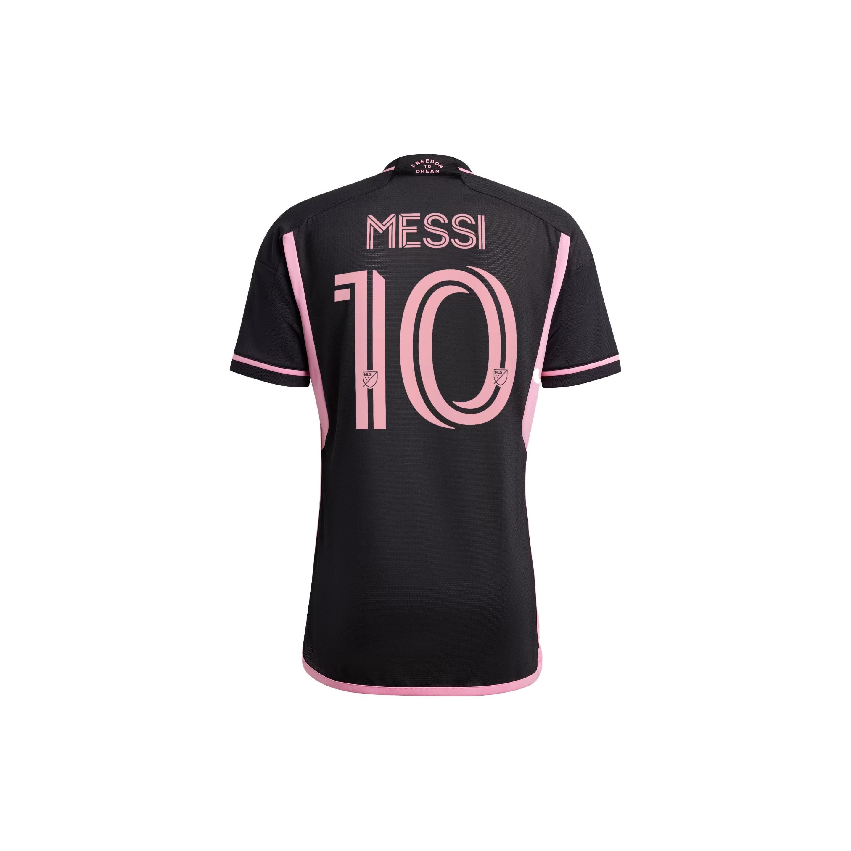 Adidas Inter Miami CF 23/24 Messi #10 Away Authentic Jersey Black JE9700 M