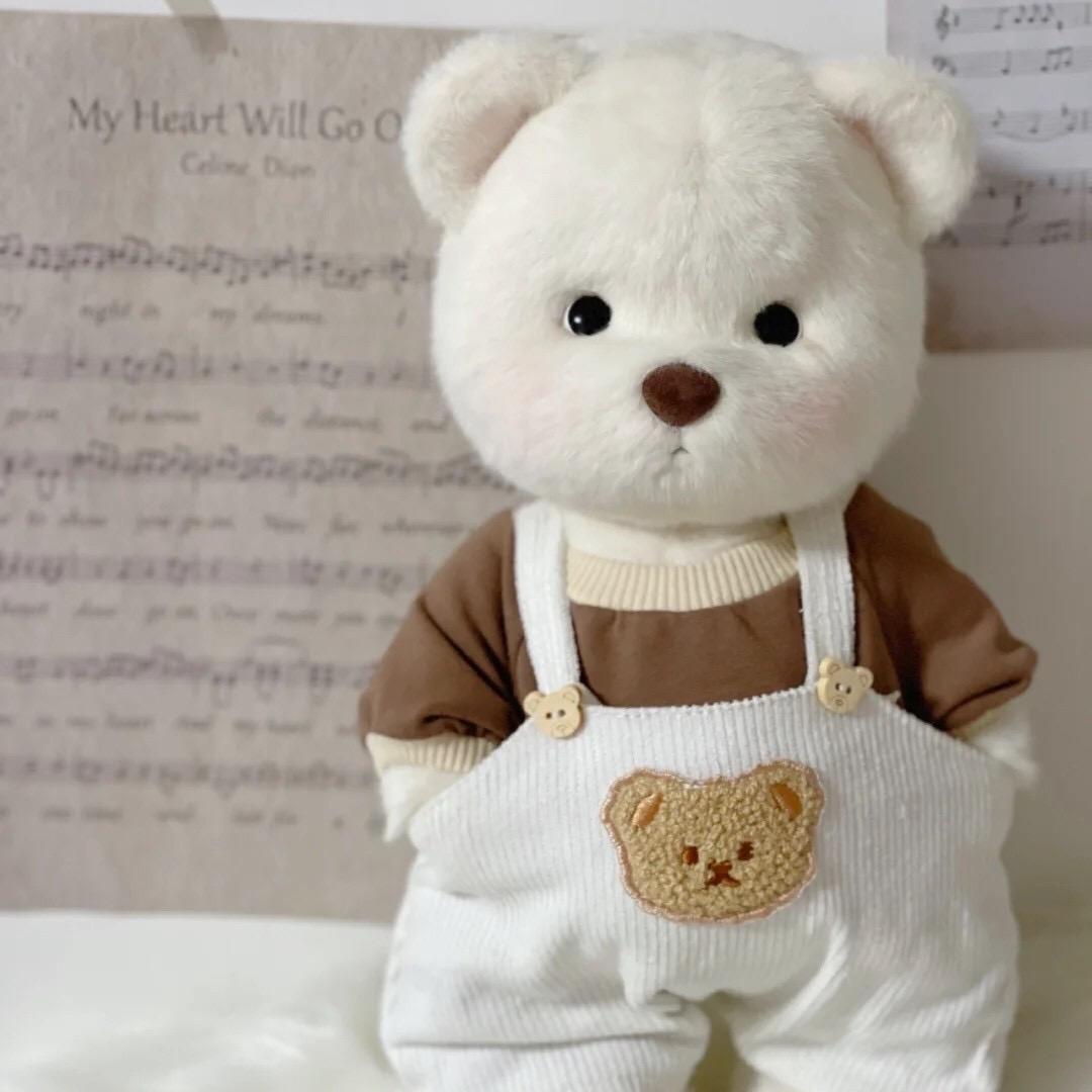 30cm Handgemaakte Teddybeer Pluche Speelgoed Schattig Verwisselbare Kleding Voor Gevuld Kleine Bruine Beer Knuffel Pluche Pop Kinderen Kerstcadeaus