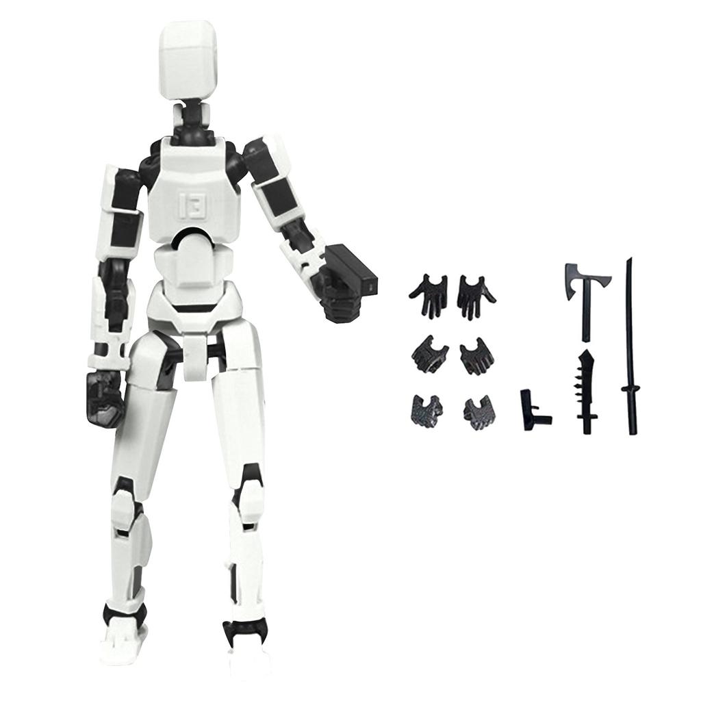 Doll 13-joint Movable 3D Printed Doll Toy 3rd Generation Dummy Doll DIY Full Body Decompression