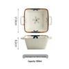 Japanese Ceramic Ink Wash Bowl and Plate Set - Tableware for Home Dining