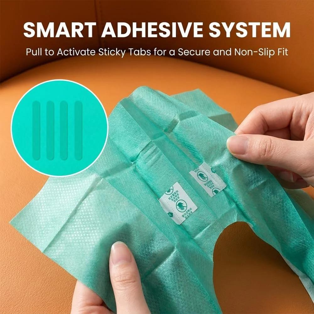 Disposable Toilet Seat Covers XL, Waterproof Individually Wrapped Travel Covers for Adults Kids Public Restroom Airplane Camping Potty Training