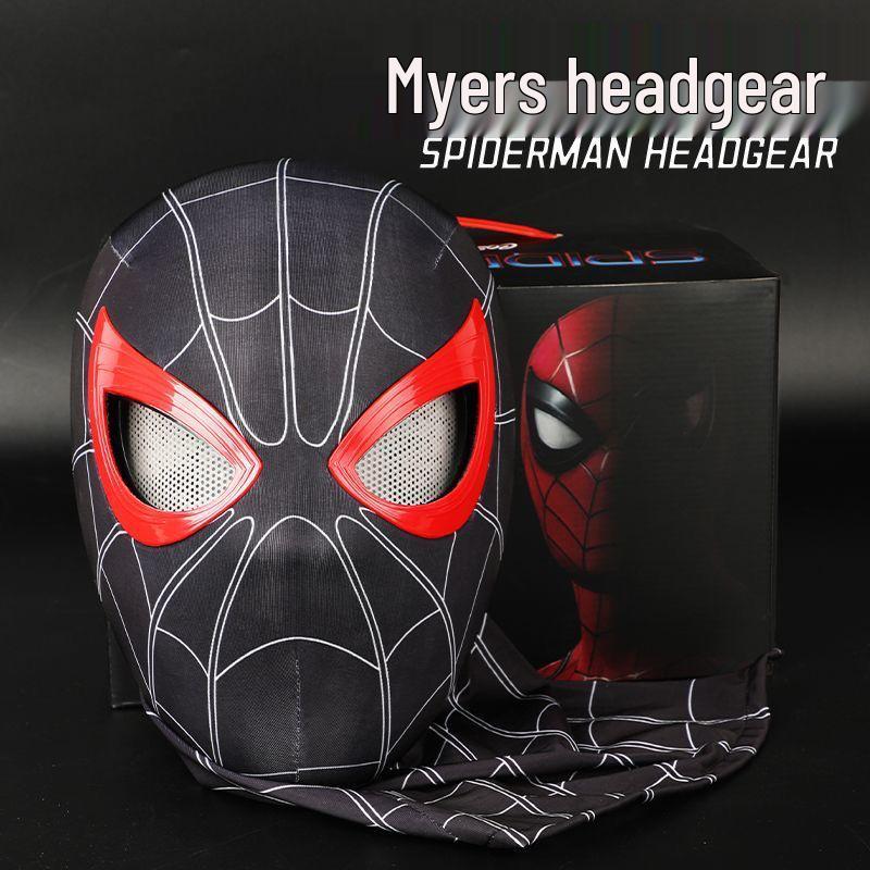 Remote-Control Spider-Man Mask with Blinking Eyes and Lights for Cosplay