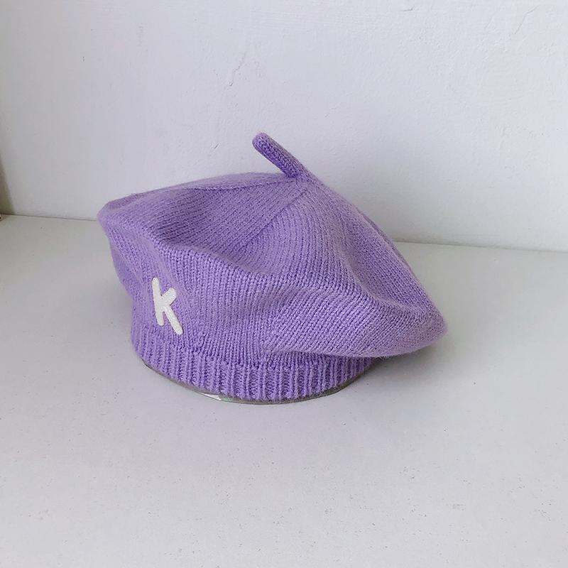 Kids Knitted Beret Baby Painter Hat Super Cute Pumpkin Hat Children's Hat