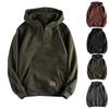 Half Zip Baggy Hoodie Men Pullover Longsleeve  Casual Hoodies Fashion Vintage Hooded Sweatshirt