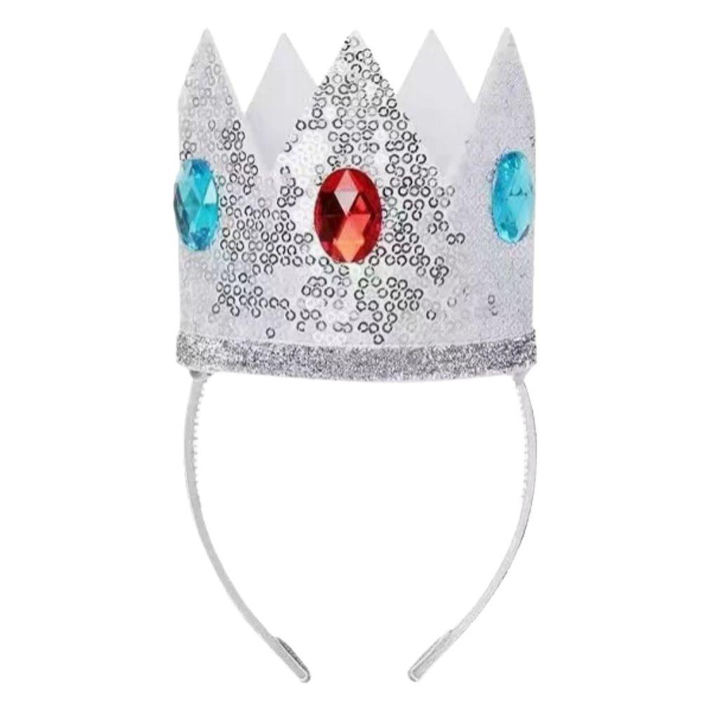 Princess Rosalina Cosplay Crown Ears Clips Earrings Wand for Women Roleplay Fantasia Prop Halloween Carnival Costume Accessories