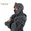 Men Halloween Hoodie with Hood Knight Drawstring Patch Pocket Ruched Elastic Cuff Long Sleeves Warrior Medieval Costume