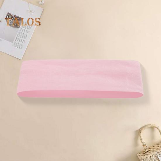 Women Men Headband High Elastic Solid Color Wide Hair Band Breathable Elastic Hair Tie Sports Yoga Fitness Headgear