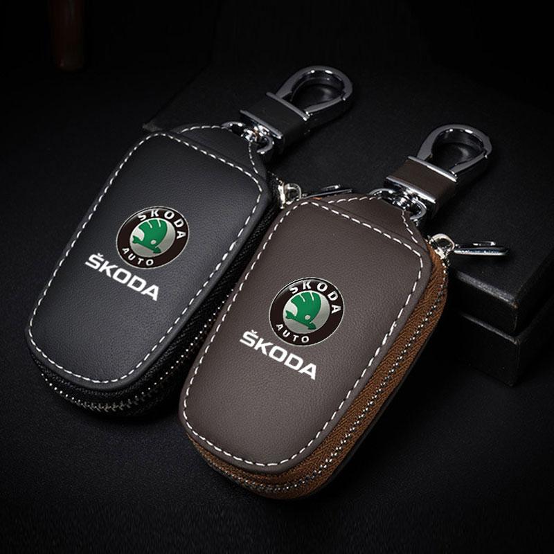 Vhnws1 Autoschlüsselhalter Schlüsselanhänger Organizer Geldbörse für Schlüssel Schlüsseletui Für Skoda octavia 3 2 superb 3 kodiaq Superb Fabia Kamiq Karoq Zubehör