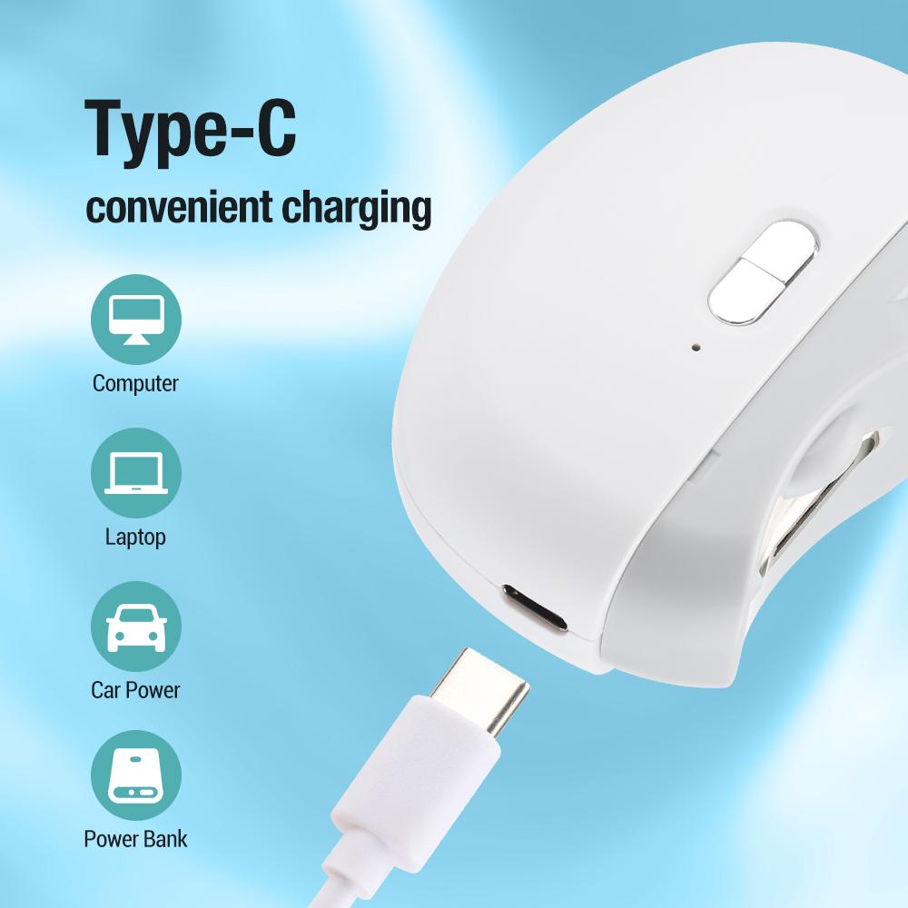 Electric Automatic Nail Clippers with Light Trimmer Nail Cutter Manicure for Baby Adult Care Scissors Body Tools Nail Polishing