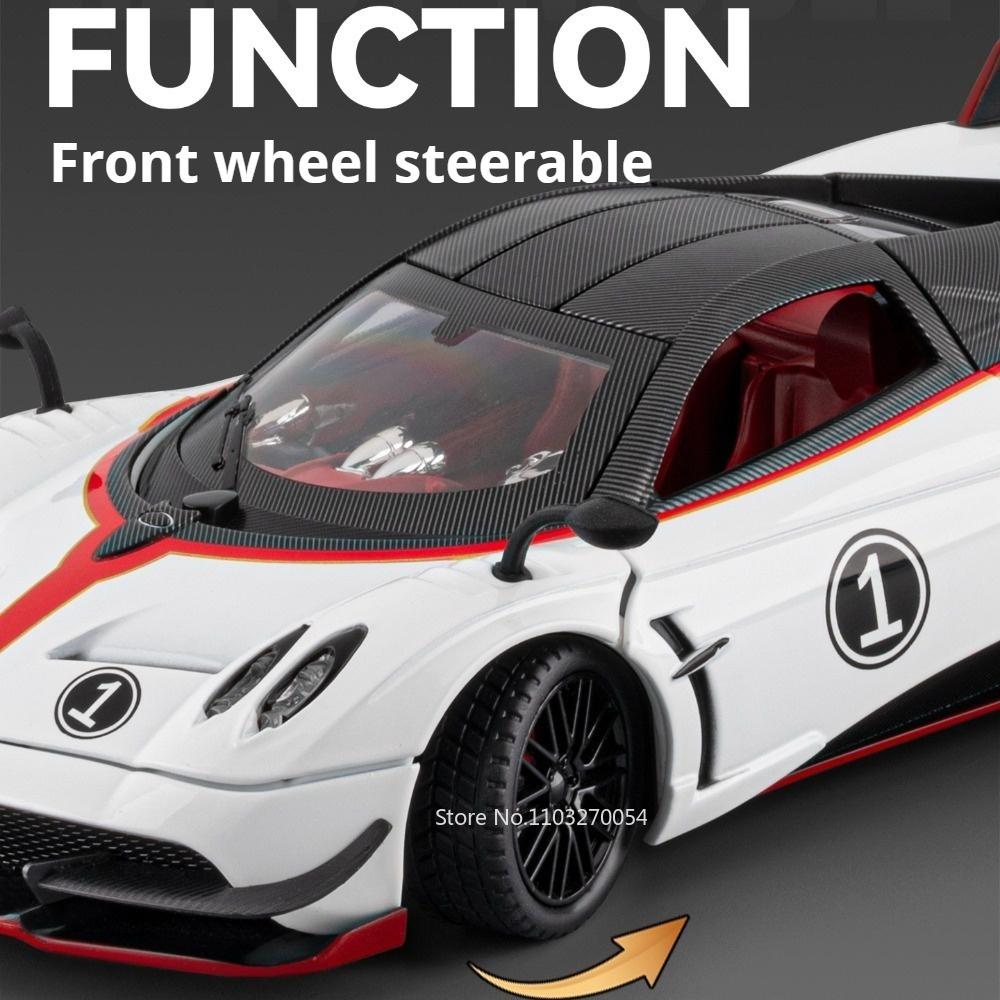 1:24 Pagani Huayra Dinastia Zonda Hp Alloy Model Diecast Sportcar Toys Front Wheel Steering Doors Opened Vehices Ornaments Gifts