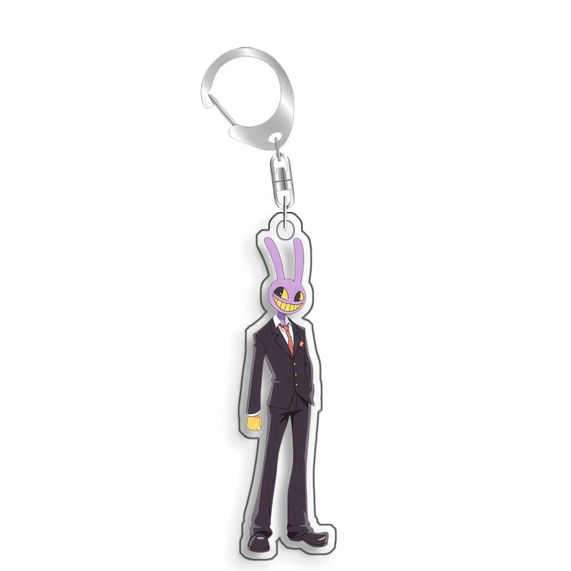 For The Amazing Digital Circus Ragatha Kaufmo Gangle Pomni Acrylic Selfmade Cute Cartoon Anime Keychain Pendant Toy Gift 5cm